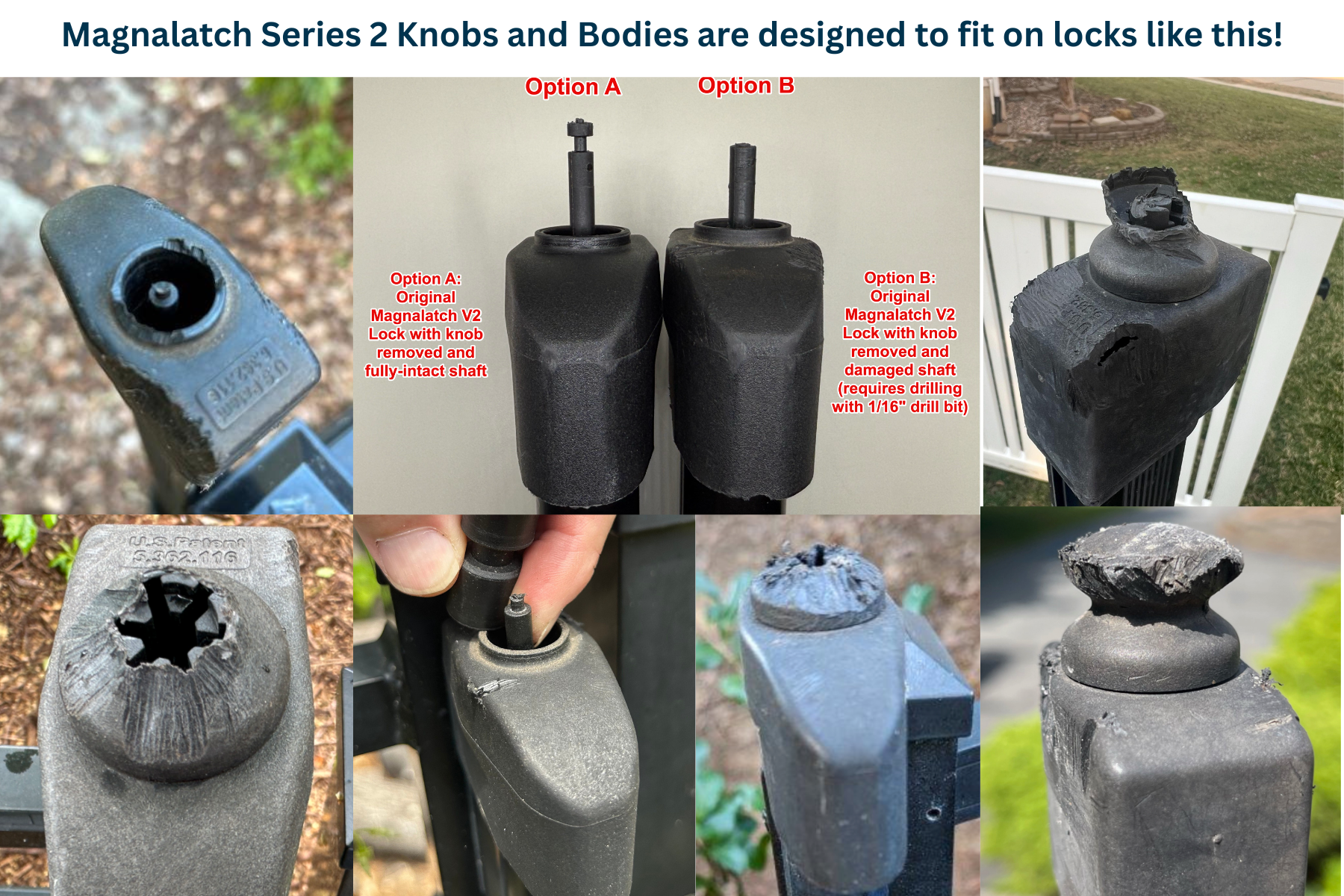 Series 2 damage examples from customers