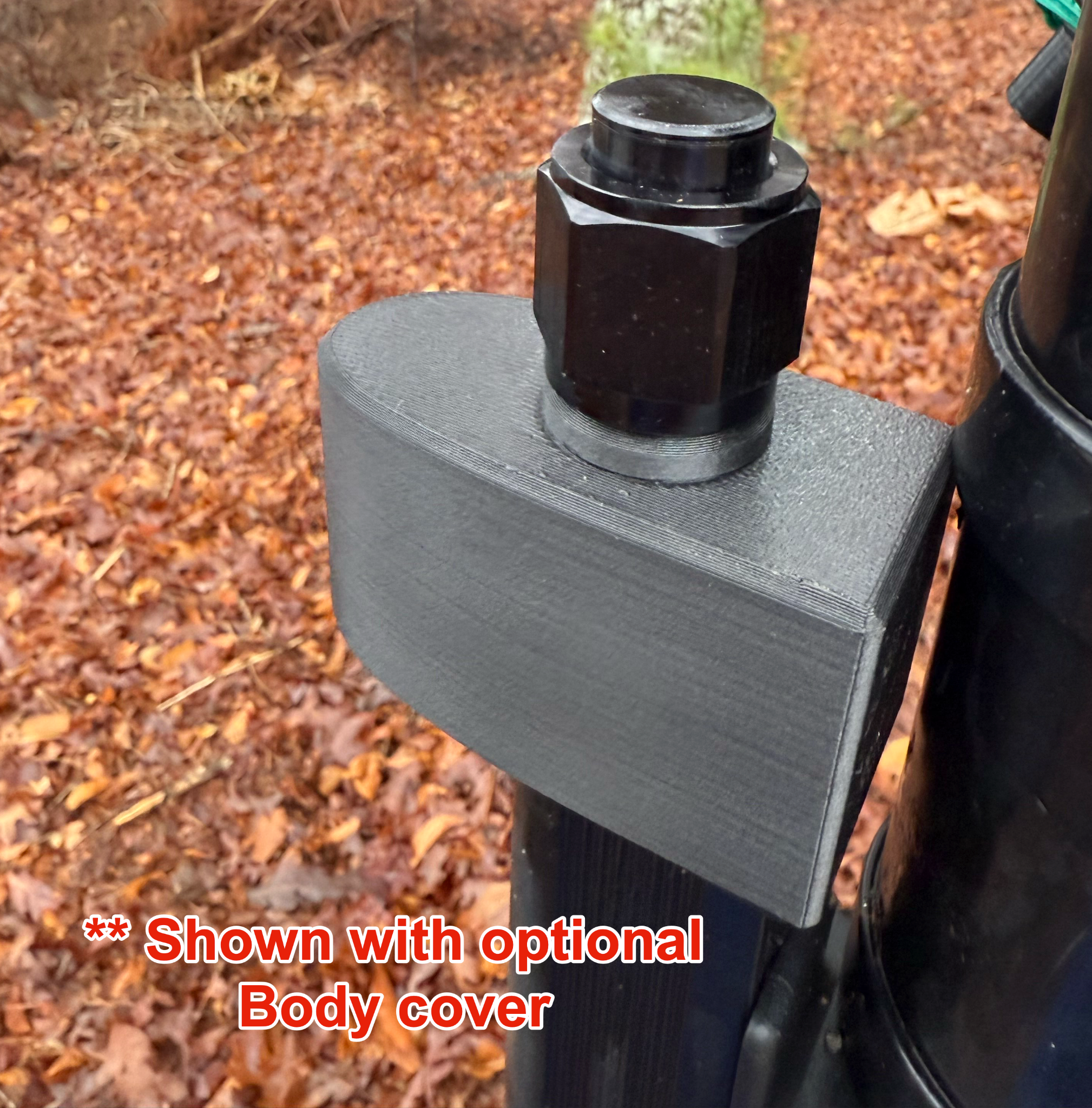 Completed V2 Gen3 aluminum knob installation with optional body cover