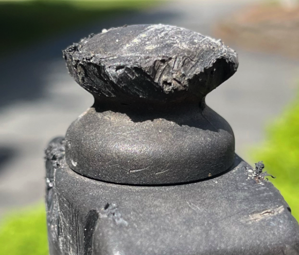 V2 cosmetic damage - consider Knob Cover or wait
