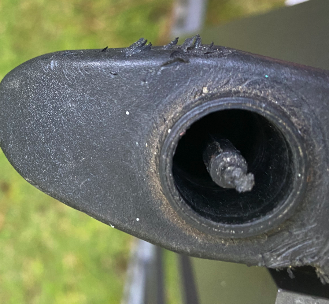 V2 damage - shaft hollow, follow Option B